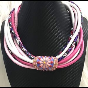 Multicolored Rope Necklace Set